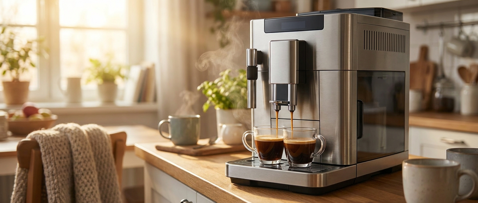 Приготування кави Ricco Coffee Gold Espresso Italiano в автоматичній кавомашині вдома
