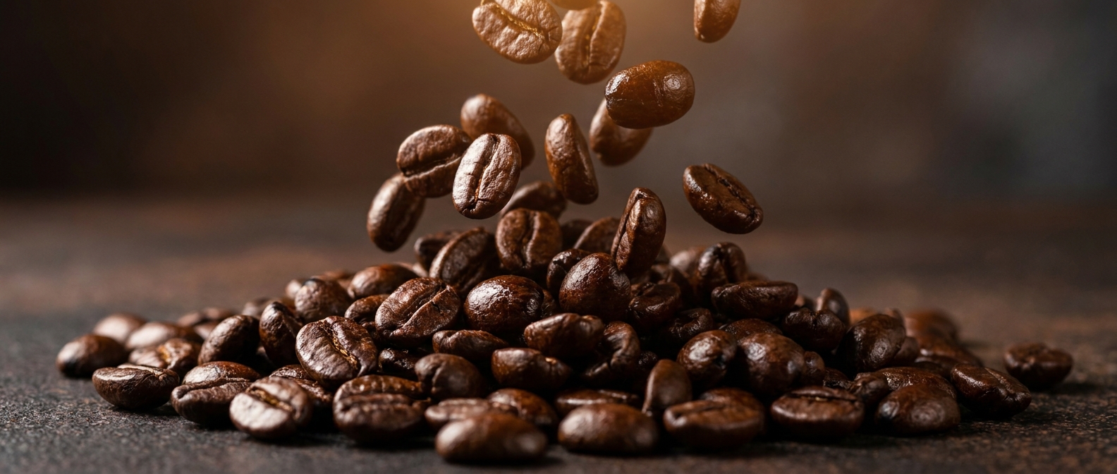 Зерна кави Ricco Coffee Premium Espresso — купаж 30% арабіки і 70% робусти середньої обсмажки
