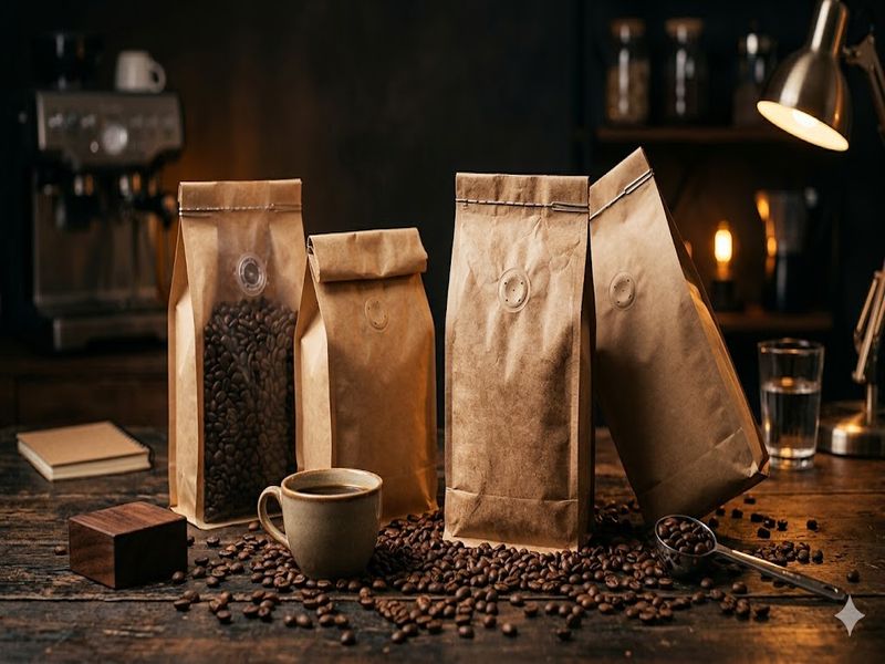 Купажі Ricco Coffee у пачках з клапаном дегазації для офісної кавомашини — Crema Aroma, Gold Espresso, Premium Espresso